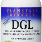 Planetary Herbals DGL Licorice Tablets 100 Count