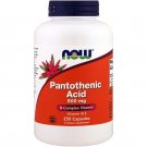 Pantothenic Acid 500mg 250 Caps NOW Foods