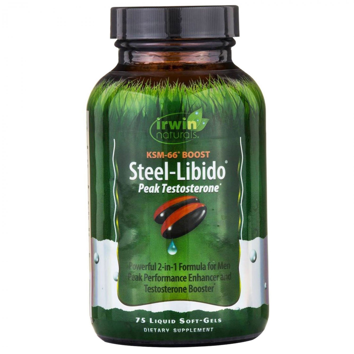 Irwin Naturals Steel Libido Peak Testosterone 75 Liquid Softgels 0208