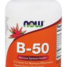 NOW Foods B-50 B-Complex 100 Caps, Support Energy Production, Made In USA