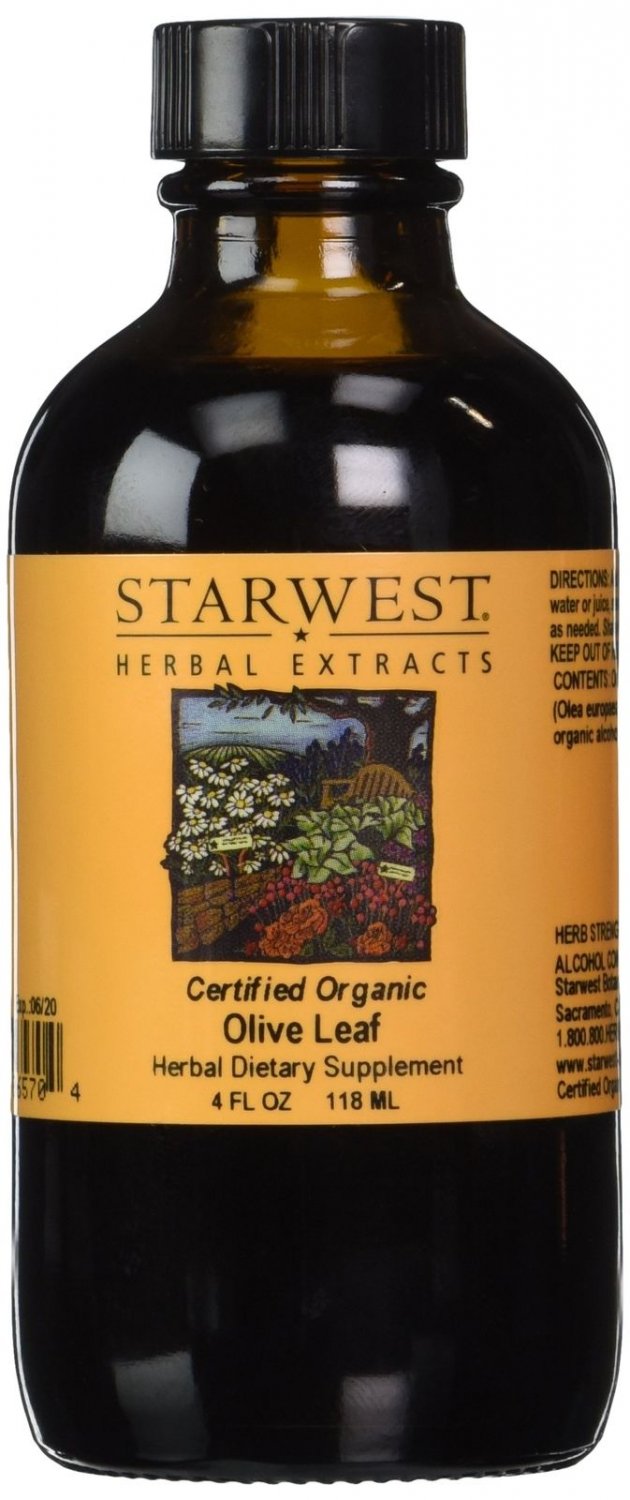 Olive Leaf Extract Organic 4 oz(Starwest Botanicals)