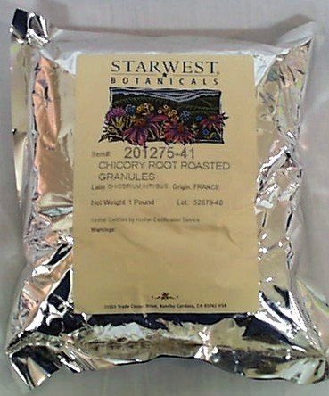 Chicory Root Roasted Granules - Chicorium intybus 1 lb