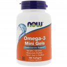 Omega-3 Mini Gels 500mg 180 Softgels NOW Foods