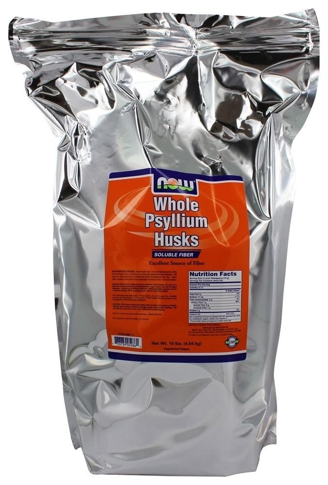 Whole Psyllium Husk Mega Pack 10 lbs by NOW Foods