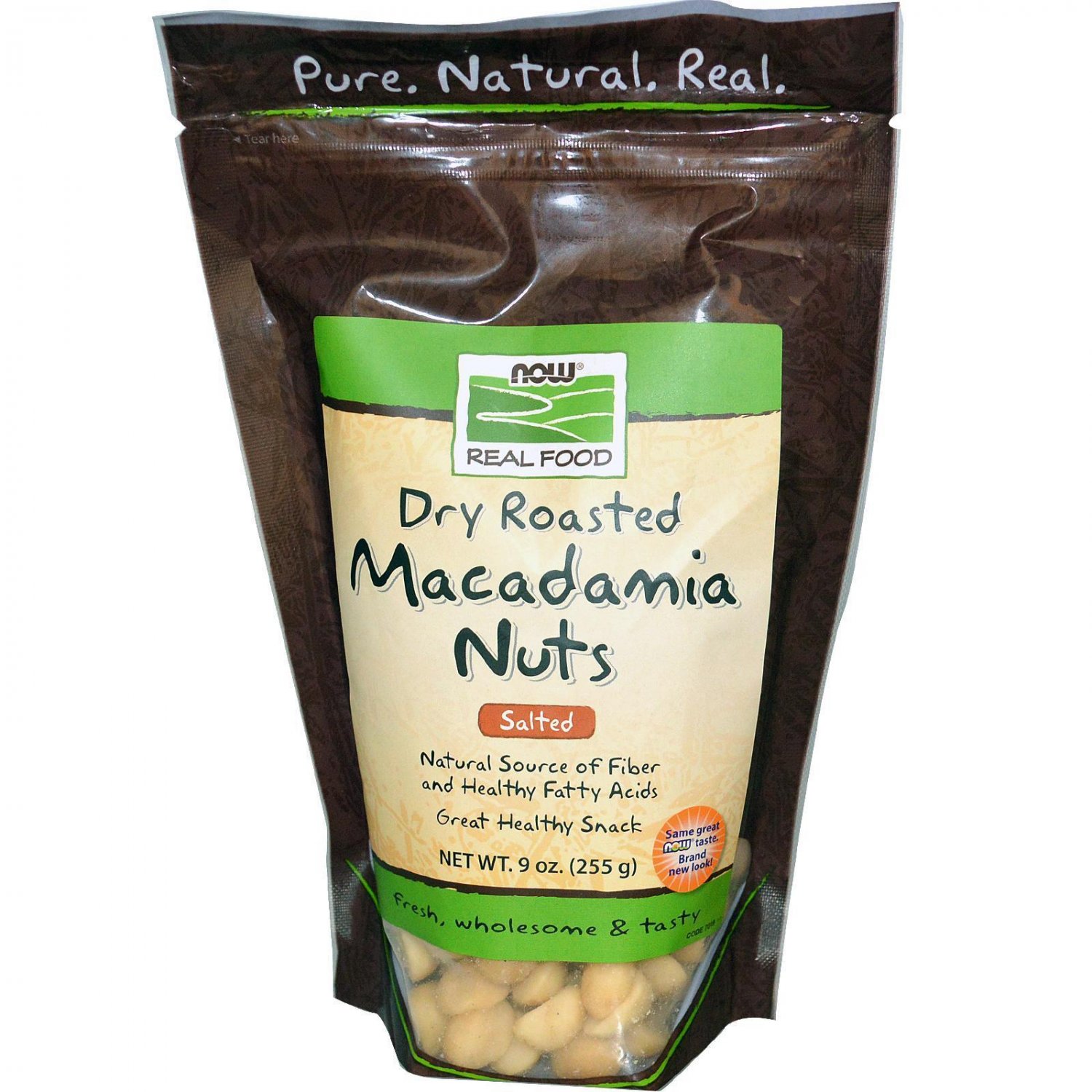 Now Foods Macadamia Nuts Dry Roasted Salted - 9 oz (255 g)