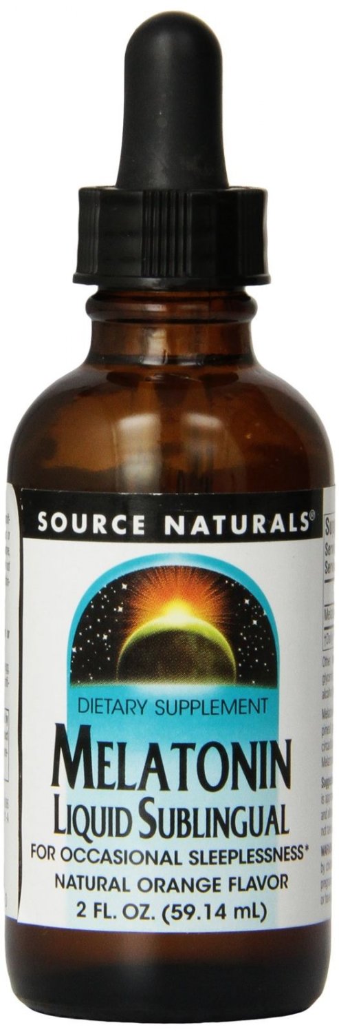 Source Naturals - Melatonin Liquid Sublingual Natural Orange Flavor - 2 oz.