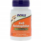 Acidophilus 4X6 Billion 60 Caps Now Foods Healthy Intestinal Flora