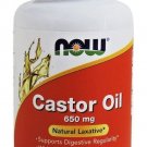 Castor Oil 650mg 120 Softgels NOW Foods