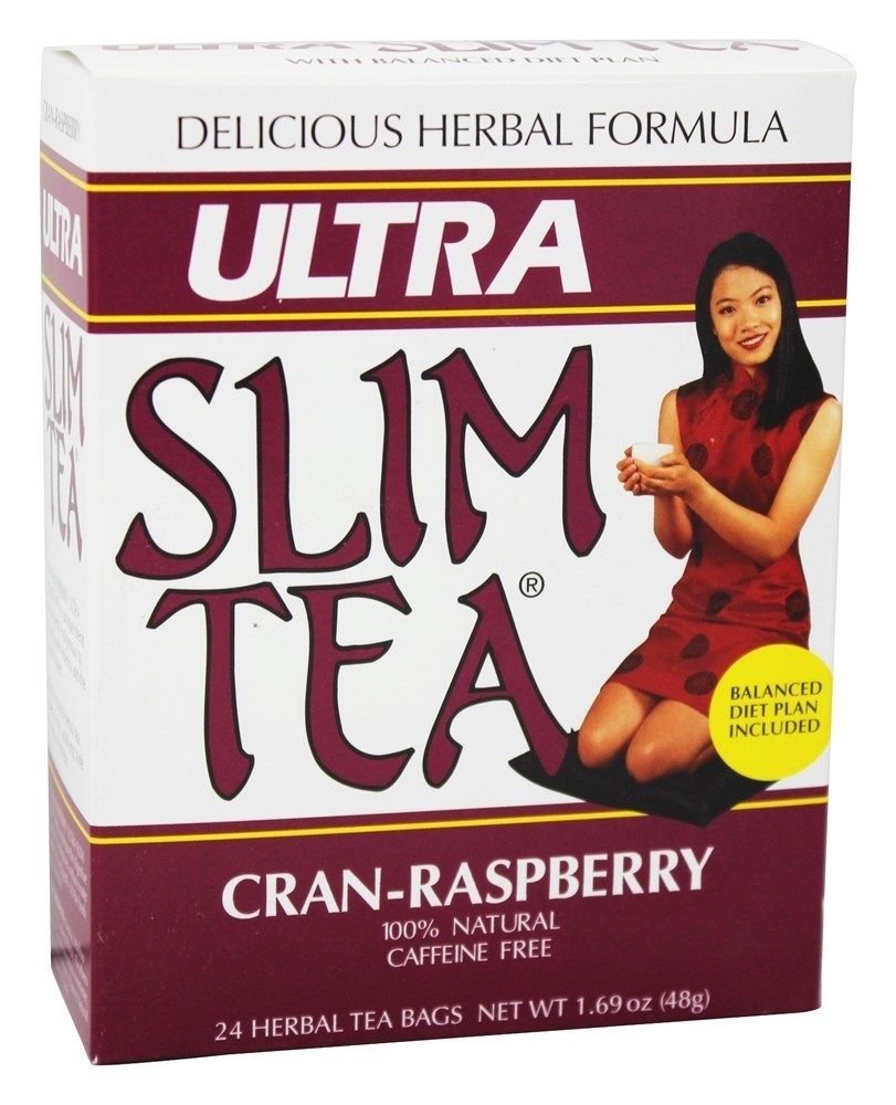 Hobe Labs Ultra Slim Tea Cran-Raspberry - 24 Tea Bags