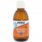 Omega-3 Fish Oil Lemon Flavored 7 fl oz Now Foods
