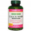 Nature's Bounty Calcium 600 with Vitamin D3 Tablets 250 Tablets
