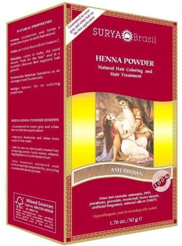 Henna Powder Ash Brown, Surya Brasil