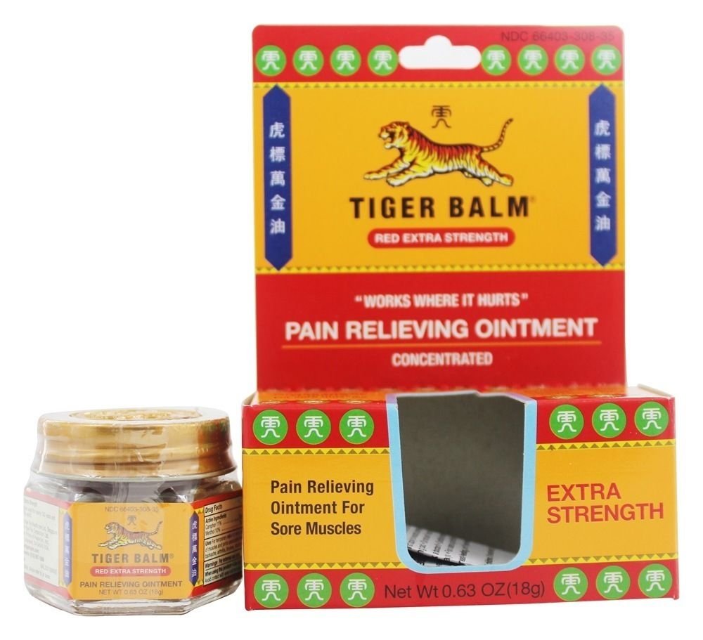 Tiger Balm - Extra Strength Pain Relieving Ointment - 0.63 oz (18g)
