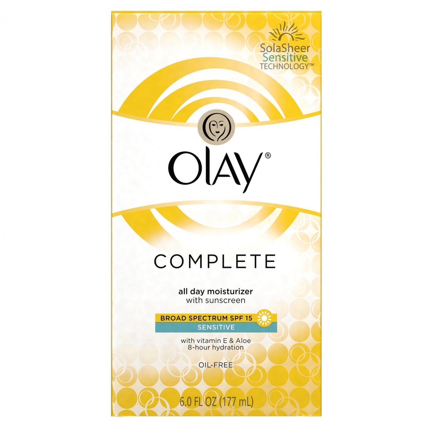 Olay Complete All Day UV Defense Moisture Lotion Sensitive Skin 6-Fluid Ounce