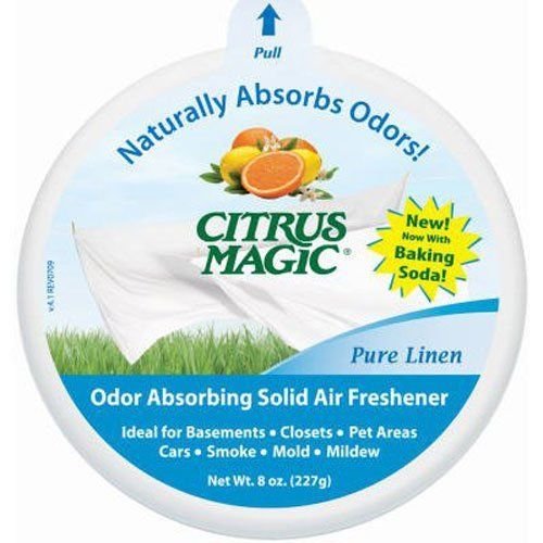 Citrus Magic Solid Air Freshener Pure Linen 8-Ounce