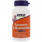 Turmeric & Bromelain 90 Vcaps NOW Foods