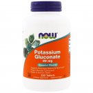 Potassium Gluconate 99mg 250 Tabs NOW Foods