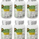 6x Health Plus Super Colon Cleanse 500mg 120 Capsules Relieves Constipation