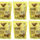 6 Bags Prince of Peace Instant Ginger Honey Crystals - 30 Pack (18g each)
