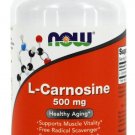 2 Pack Now Foods L-Carnosine 500 mg 100 Vcaps