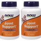 4 x NOW FOODS Joint Support Glucosamine Boswellin Sea Cucumber Formula 90 Caps