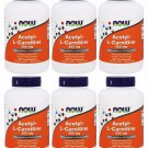 6x Now Foods Acetyl-L Carnitine 500 mg 200 VCaps