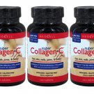 3x NeoCell Super Collagen+C Type I & III for Hair Skin Nails - 120 Tablets