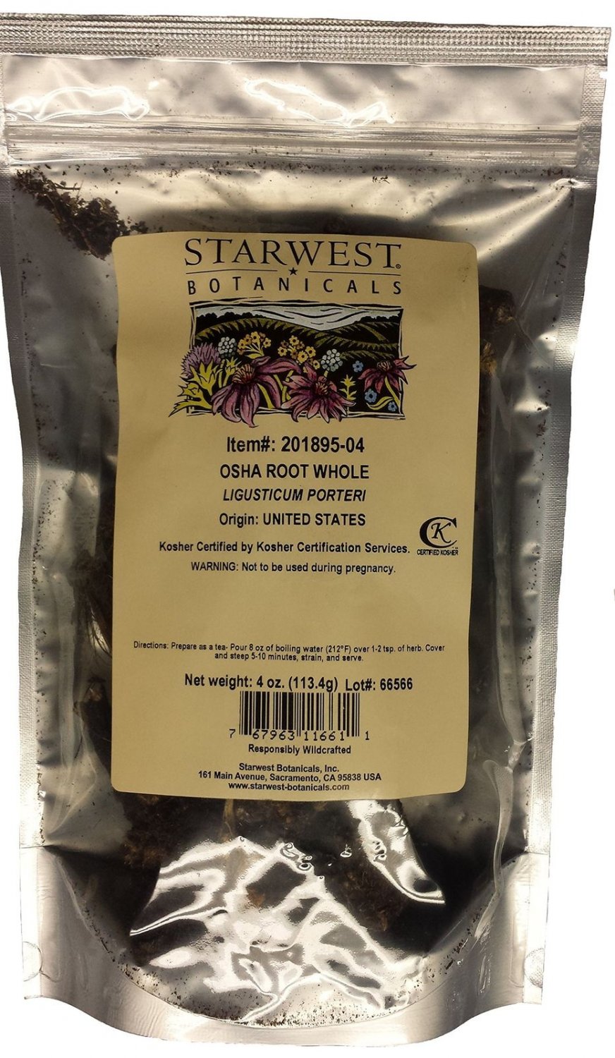Osha Root Whole by Starwest
