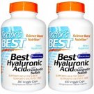Best Hyaluronic Acid with Chondroitin Sulfate 180 caps by Doctors Best 2 pack