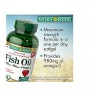 2x Nature's Bounty Maximum Strength Fish Oil 1400mg  Omega-3 980mg - 130 Caps