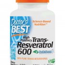 Doctor's Best Trans-Resveratrol 600 Non-GMO Vegan Gluten Free Soy Free 600 mg...