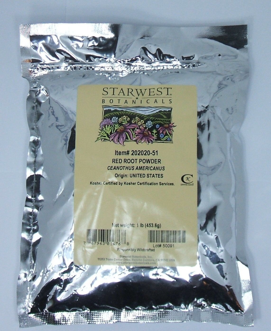 Red Root Powder Wildcrafted - Ceanothus Americanus - One Pound Resealable Bag...