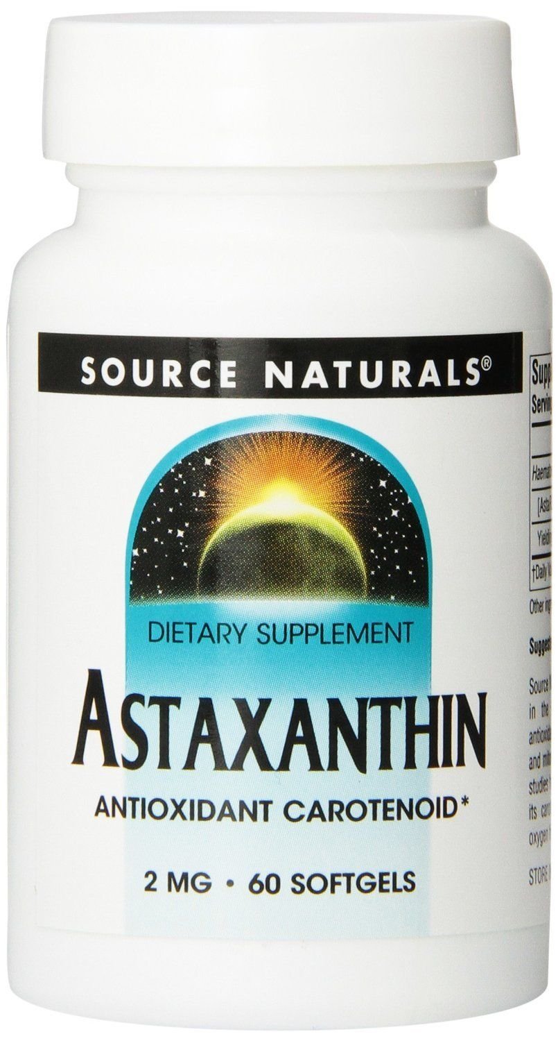 Astaxanthin 2 mg 60 Softgel by Source Naturals (Pack of 2)