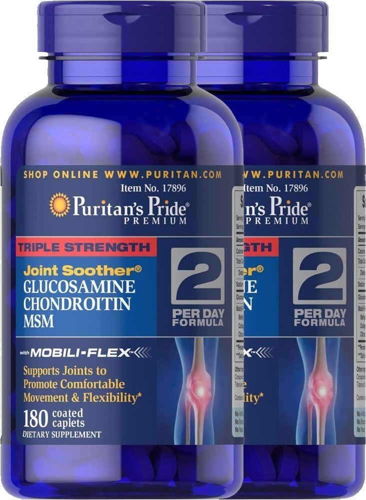 Puritan's Pride Triple Strength Glucosamine Chondroitin MSM Joint (2-pack)