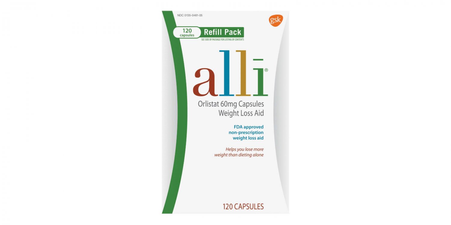 Alli Weight Loss Refill Pack 120 Capsules,Original Package NEW