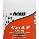 NOW Foods L-Carnitine 1000mg 100 Tabs, Fitness Support, FRESH, Made In USA