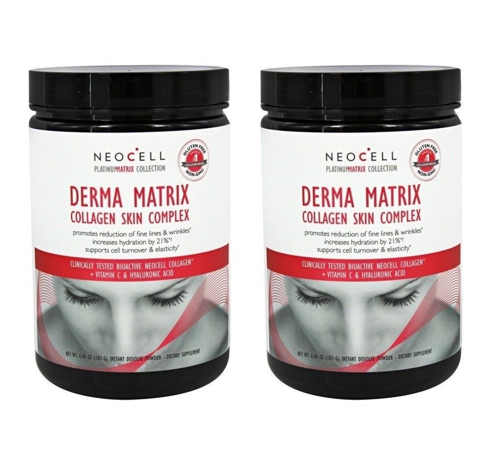 2x Neocell Derma Matrix Collagen Skin Complex - 6.46 oz (183 g)