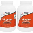 Lysine Powder 1 Lb by NOW Foods (Pack of 2)
