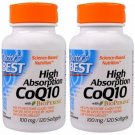 High Absorption CoQ10 100 Mg 120 Softgels by Doctors Best (Pack of 2)
