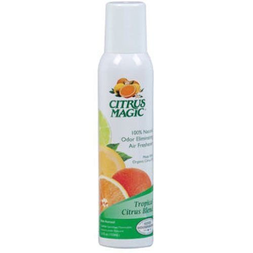 Citrus Magic Natural Odor Eliminating Air Freshener Tropical Citrus ( 6 Pack)