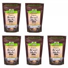 5 pack NOW Real Food - Brazil Nuts (Unsalted, Whole, Raw, Organic) - 10 oz