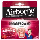 Airborne Very Berry Effervescent Tablets 10 count-1000mg of Vitamin C Pack of 6