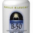 Source Naturals Vitamin B-50 Complex 50mg Supports Energy Production - 250 Tab