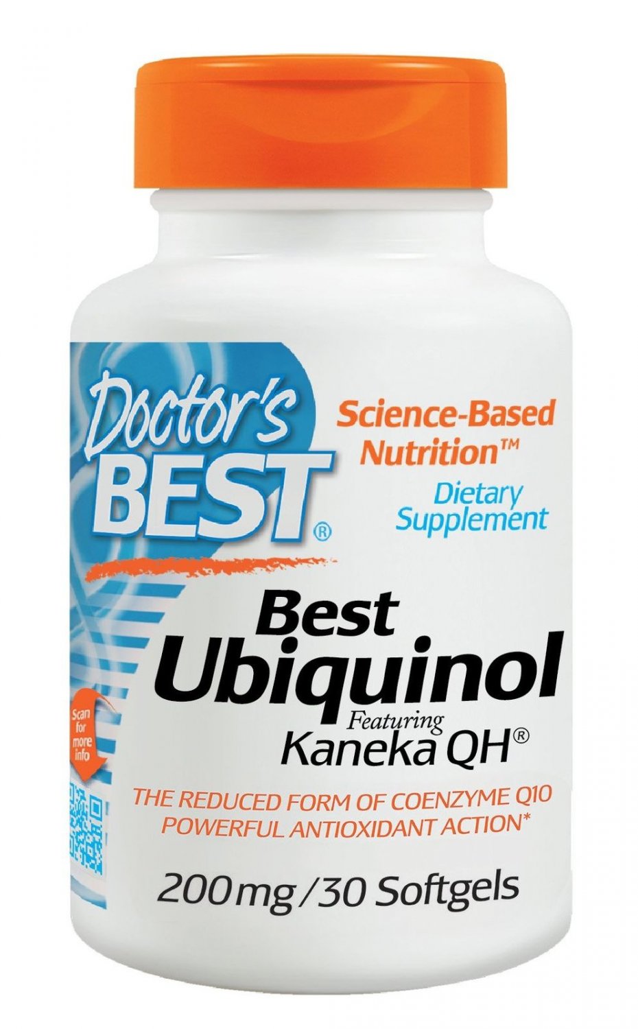 Doctor's Best Ubiquinol Featuring Kaneka QH Non-GMO Gluten Free Soy Free Hear