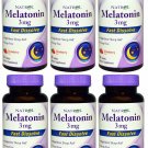 6x Natrol Melatonin 3mg Fast Dissolve Tablets 90 ea