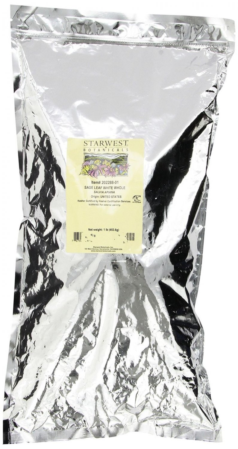 White Sage Leaf Whole 1 LB