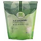 GrabGreen, 3-in-1 Laundry Detergent Pods, Vetiver, 60 Loads,2lbs, 6oz pack of 2