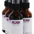 NOW Foods - Empty Amber Glass Bottles + Spray Lid - 6 Count