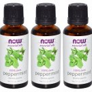 3 Bottles Now Essential Oils 100% Pure Peppermint Oil - 1 fl oz (30 ml)