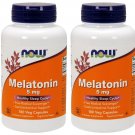 Now Foods Melatonin High Potency 5 mg - 180 Vcaps (Pack of 2)